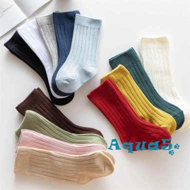 Aqq Tất Dệt Kim Cao Đầu Gối Không Đường May Màu Trơn Có Gân Dành Cho Bé Tập Đi Giá 51.084₫