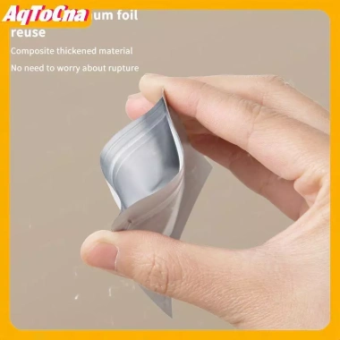 AqToCna 30 Túi Đựng Thuốc Mini Du Lịch Di Động Tự Dán Chống Thấm Nước Lá Nhôm 7