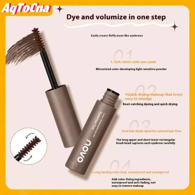 AqToCna Liquid Nhuộm Lông Mày Kem Lâu Dài Chống Thấm Nước 4 Màu Nâu Đậm - 66.440₫ 7