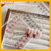 AqToCna Pháp Nơ Lụa Ruy Băng Móng Tay Nghệ Thuật Miếng Dán Ren Thanh Lịch Dây Mềm Tự Dính Trang Trí Decal