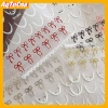 AqToCna Pháp Nơ Lụa Ruy Băng Móng Tay Nghệ Thuật Miếng Dán Ren Thanh Lịch Dây Mềm Tự Dính Trang Trí Decal 2