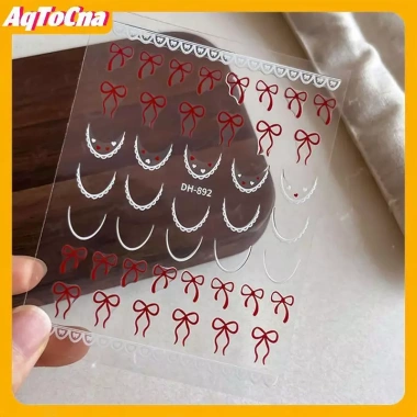 AqToCna Pháp Nơ Lụa Ruy Băng Móng Tay Nghệ Thuật Miếng Dán Ren Thanh Lịch Dây Mềm Tự Dính Trang Trí Decal 4 AqToCna Pháp Nơ Lụa Ruy Băng Móng Tay Nghệ Thuật Miếng Dán Ren Thanh Lịch Dây Mềm Tự Dính Trang Trí Decal 4