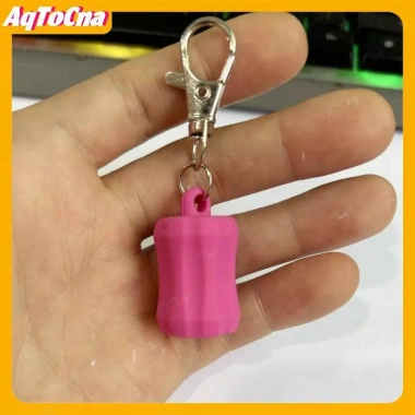 AqToCna Son Bóng Di Động - Móc Khóa Silicon, Nắp Giữ, Dây Chuyền Son Dưỡng Môi