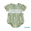 Aqua-Baby Bé Gái Áo Liền Quần Tay Ngắn Cổ Tròn Thêu Hoa Body Sơ Sinh 176.796₫ 10