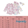 Aqua-baby Bikini Bé Gái In Hoa Đồ Bơi Biển Dài Tay Khóa Kéo Bộ Đồ Tắm 168k 5