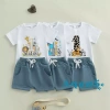 Aqua Baby Boy Áo cổ tròn tay ngắn động vật + quần short co giãn - Giảm 18%