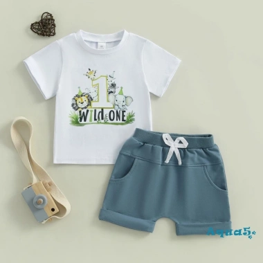 Aqua Baby Boy Áo cổ tròn tay ngắn động vật + quần short co giãn - Giảm 18% 5 Aqua Baby Boy Áo cổ tròn tay ngắn động vật + quần short co giãn - Giảm 18% 5