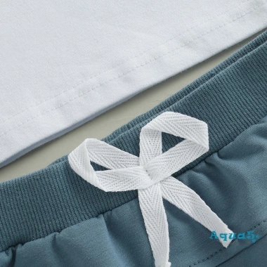 Aqua Baby Boy Áo cổ tròn tay ngắn động vật + quần short co giãn - Giảm 18%