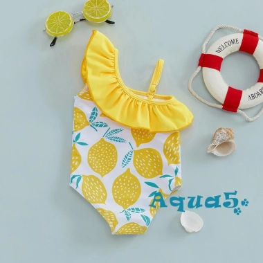 Aqua-baby Đồ Bơi Nữ Ruffle Không Tay In Hình Chanh – Mùa Hè Giá Ưu Đãi 138.888₫ 2
