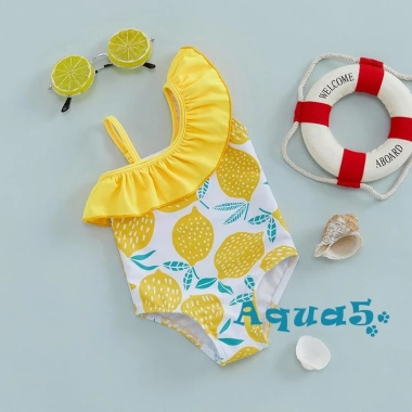 Aqua-baby Đồ Bơi Nữ Ruffle Không Tay In Hình Chanh – Mùa Hè Giá Ưu Đãi 138.888₫ 3