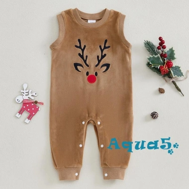 Aqua-baby Giáng Sinh Body Tuần Lộc Thêu Không Tay Cổ Tròn Áo Liền Quần 176.688₫ 2