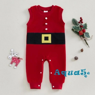 Aqua-baby Giáng Sinh Body Tuần Lộc Thêu Không Tay Cổ Tròn Áo Liền Quần 176.688₫ 5