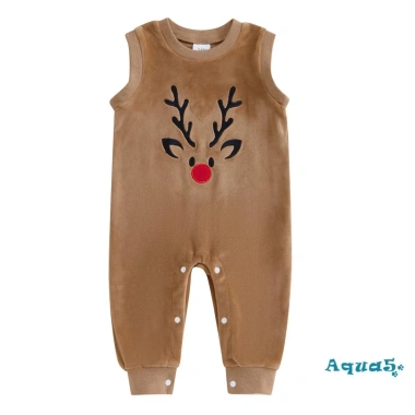 Aqua-baby Giáng Sinh Body Tuần Lộc Thêu Không Tay Cổ Tròn Áo Liền Quần 176.688₫ 10