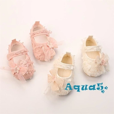 Aqua-baby Giày Bé Gái Nơ Đế Bằng Cánh Hoa - Cũi cho Tiệc Lễ Hội, Tắm An Toàn