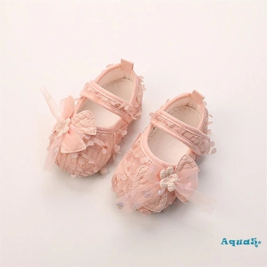Aqua-baby Giày Bé Gái Nơ Đế Bằng Cánh Hoa - Cũi cho Tiệc Lễ Hội, Tắm An Toàn