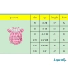 Aqua-Baby Girl Áo liền quần kẻ sọc thỏ thêu mùa hè, bay tay thoáng mát 2
