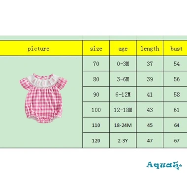 Aqua-Baby Girl Áo liền quần kẻ sọc thỏ thêu mùa hè, bay tay thoáng mát 2