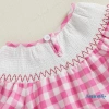 Aqua-Baby Girl Áo liền quần kẻ sọc thỏ thêu mùa hè, bay tay thoáng mát 7