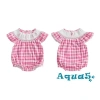 Aqua-Baby Girl Áo liền quần kẻ sọc thỏ thêu mùa hè, bay tay thoáng mát 9