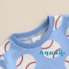 Aqua-Baby Quần Short Bé Trai Tập Đi Họa Bóng Chày + Áo Thun Co Giãn Tay Ngắn – Giá Ưu Đãi 214.845₫ 5