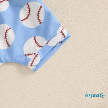 Aqua-Baby Quần Short Bé Trai Tập Đi Họa Bóng Chày + Áo Thun Co Giãn Tay Ngắn – Giá Ưu Đãi 214.845₫ 8