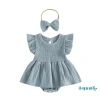 Aqua Baby Romper Đầm Nơ Mùa Hè Vải Lanh Cotton Giá 190.630 VND (giảm 238.288 VND) 10