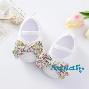 Aqua Giày Đế Mềm Chống Trượt Đính Nơ Co Giãn Cho Bé Gái - Siêu Thoải Mãi 55.944₫