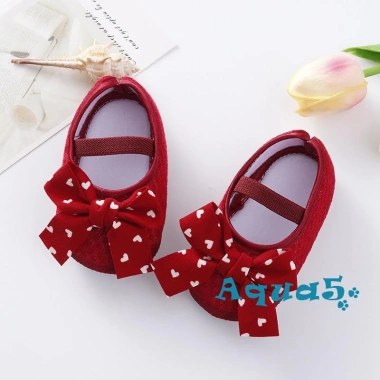 Aqua Giày Đế Mềm Chống Trượt Đính Nơ Co Giãn Cho Bé Gái - Siêu Thoải Mãi 55.944₫