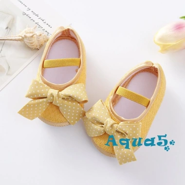 Aqua Giày Đế Mềm Chống Trượt Đính Nơ Co Giãn Cho Bé Gái - Siêu Thoải Mãi 55.944₫