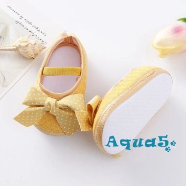 Aqua Giày Đế Mềm Chống Trượt Đính Nơ Co Giãn Cho Bé Gái - Siêu Thoải Mãi 55.944₫
