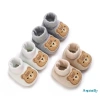 Aqua Giày Mùa Đông Bé Mềm Mại Chống Trượt, Thêu Hình Gấu - Giá 119.340 VND