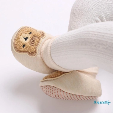 Aqua Giày Mùa Đông Bé Mềm Mại Chống Trượt, Thêu Hình Gấu - Giá 119.340 VND 2