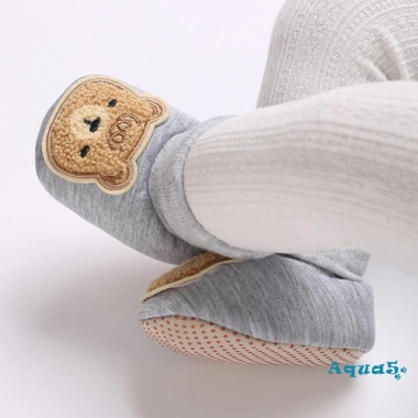 Aqua Giày Mùa Đông Bé Mềm Mại Chống Trượt, Thêu Hình Gấu - Giá 119.340 VND 3