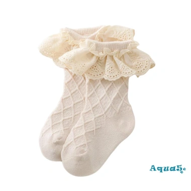 Aqua Giày Vớ Cotton Mắt Cá Chân Nhún Bèo Ren Cho Bé Gái 0-2 Tuổi Giá 54.432 VND