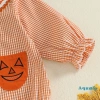 Aqua-Newborn Trang Phục Halloween Bé Gái Kẻ Sọc Chữ Thêu Áo Liền Quần Dài + Nơ Băng Đô 2 Mảnh Mùa Thu Giá Ưu Đãi 184.896 VND 5