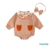Aqua-Newborn Trang Phục Halloween Bé Gái Kẻ Sọc Chữ Thêu Áo Liền Quần Dài + Nơ Băng Đô 2 Mảnh Mùa Thu Giá Ưu Đãi 184.896 VND 10