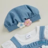 Aqua Romper Bé Gái Thêu Hoa Tay Dài Cổ Tròn Đôi 2 Chiếc Giá Ưu Đãi 220.860₫ 4