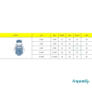 Aqua Romper Bé Gái Thêu Hoa Tay Dài Cổ Tròn Đôi 2 Chiếc Giá Ưu Đãi 220.860₫ 9