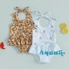 Aqua Toddler Cô Gái Dây Cổ Áo Liền Quần In Hoa Váy Tắm Phù Hợp Đi Biển Giá 166k