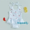 Aqua Toddler Cô Gái Dây Cổ Áo Liền Quần In Hoa Váy Tắm Phù Hợp Đi Biển Giá 166k 2