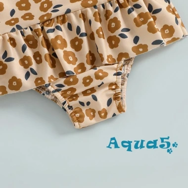 Aqua Toddler Cô Gái Dây Cổ Áo Liền Quần In Hoa Váy Tắm Phù Hợp Đi Biển Giá 166k 8