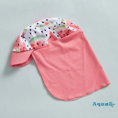 Aqua Toddler Girls Rash Guard Đồ Bơi Có Mũ Set 2 Chiếc Zip Up Tay Ngắn Cổ Tròn Siêu Thoải Mái