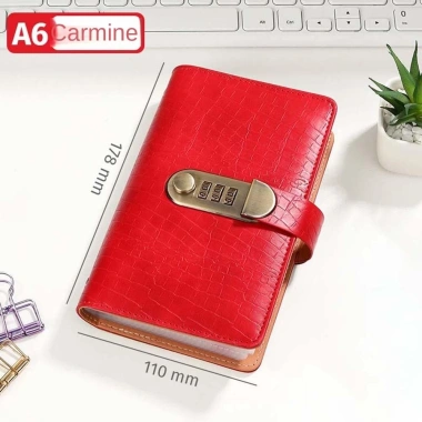 AQUABYTE Sổ Tiết Kiệm Tiền Chất Kết Dính, Khóa Bảo Quản, Phong Bì 50 Tờ Giả Cá Sấu PU Tiết Kiệm Gia Đình 6