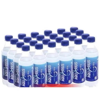 Aquarius Thùng 24 chai 390ml - Nước muối bù nước thể thao, giá ưu đãi 100k