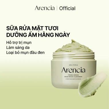 Arencia Sữa rửa mặt Mochi Gạo Xanh Tươi 120g - Làm sạch, Cấp ẩm, Xóa mụn đầu đen, Giá ưu đãi 373k 10 Arencia Sữa rửa mặt Mochi Gạo Xanh Tươi 120g - Làm sạch, Cấp ẩm, Xóa mụn đầu đen, Giá ưu đãi 373k 10