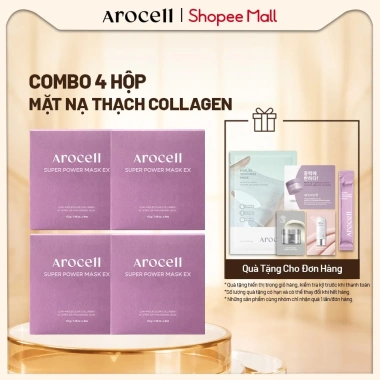Arocell Mặt Nạ Thạch Collagen Dưỡng Ẩm Sáng Da 4 miếng 1 hộp 1.596.000đ