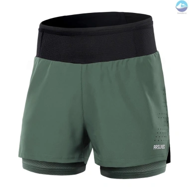 Arsuxeo Gym Sport Cao 2 trong 1 2.022 BF - Quần short bỏ túi, quần vợt, túi thắt lưng nam, chạy bộ, tập luyện, giá ưu đãi 421.511 VND