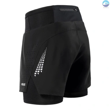 Arsuxeo Gym Sport Cao 2 trong 1 2.022 BF - Quần short bỏ túi, quần vợt, túi thắt lưng nam, chạy bộ, tập luyện, giá ưu đãi 421.511 VND
