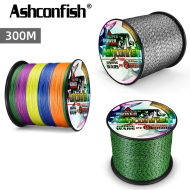 Ashconfish Cuộn Dây Câu Cá 9 Sợi PE 300m Dyneema X9 - Nhiều Màu, Giá Ưu Đãi 193k