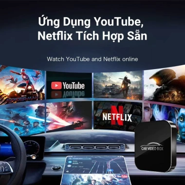AT6 Hộp video ô tô 3 trong 1 - Xem YouTube, Netflix ngay trên xe, Giá 969.000₫ 5